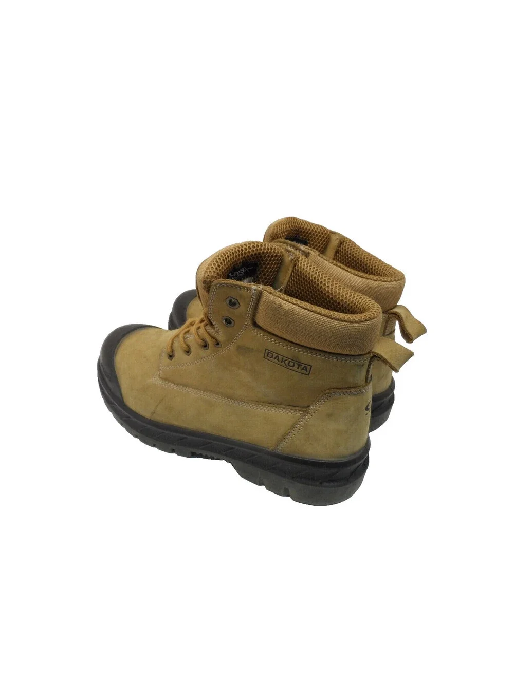 Dakota Men's 6'' 6518 Steel Toe Steel Plate Safety Work Boots Tan Size 12M